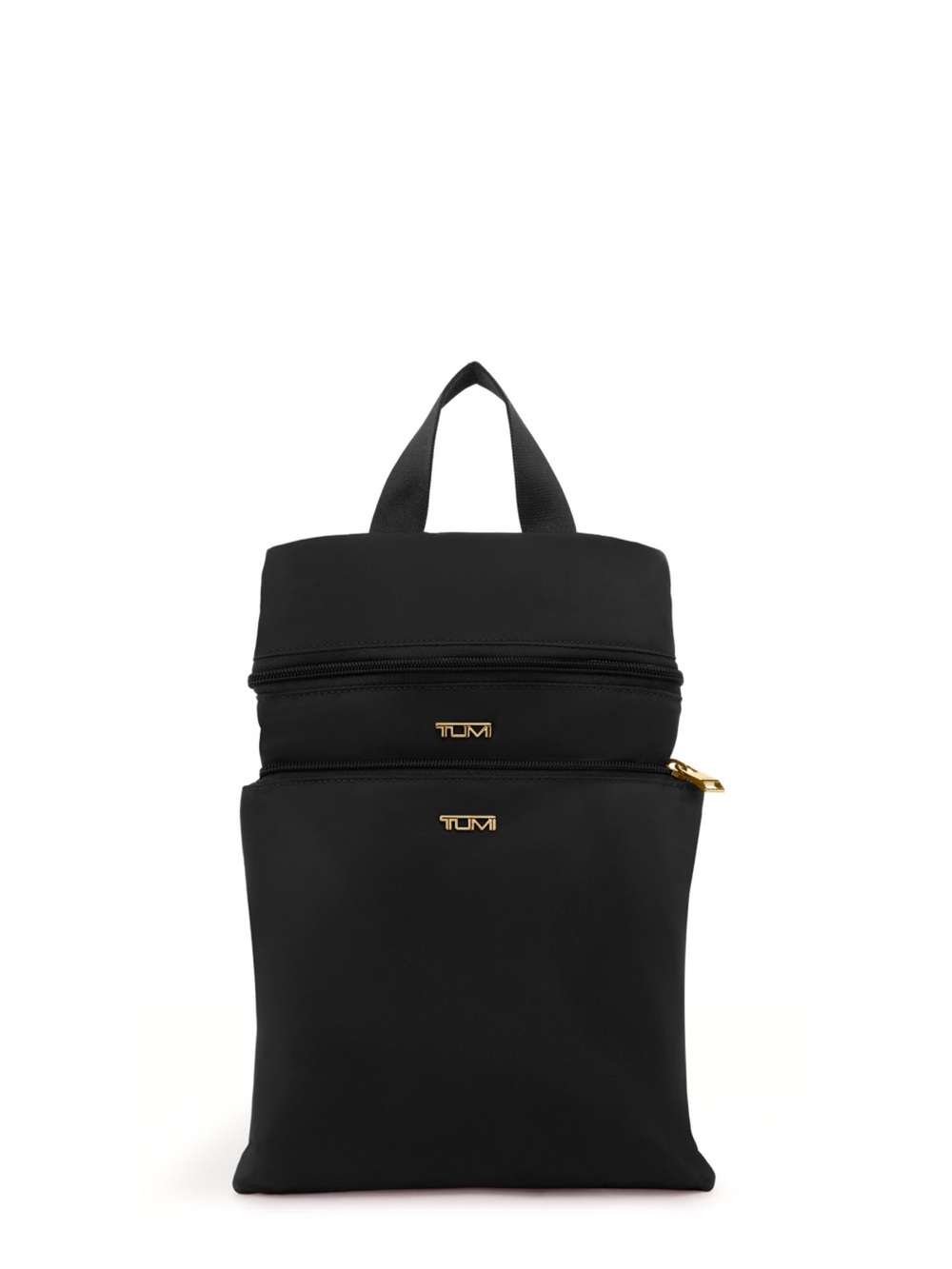 Tumi Voyaguer Black/Gold Just In Case Packable Backpack with Storage Pouch - Picture 9 of 10